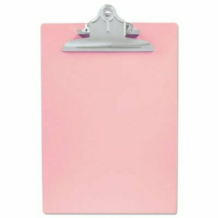 SAUNDERS MFG. CO. Saunders, Recycled Plastic Clipboard With Ruler Edge, 1in Clip Cap, 8 1/2 X 12 Sheets, Pink 21800